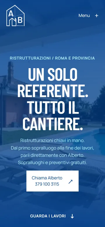 Il sito di Alberto Biscetti da telefono