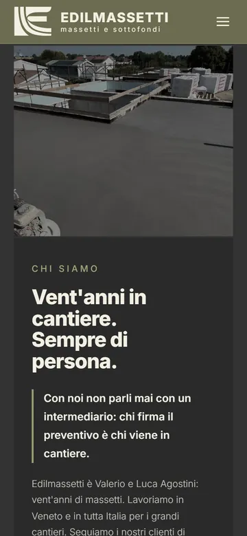 Da telefono, la sezione «Vent’anni in cantiere. Sempre di persona.»
